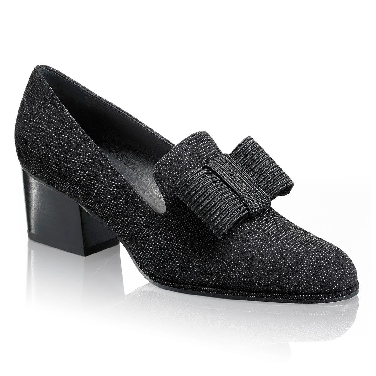 Russell & Bromley ATTA BOW Block Heel Bow Court