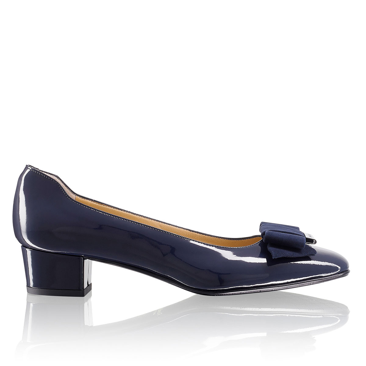 Russell & Bromley BOWLINE Mid Heel Bow Court