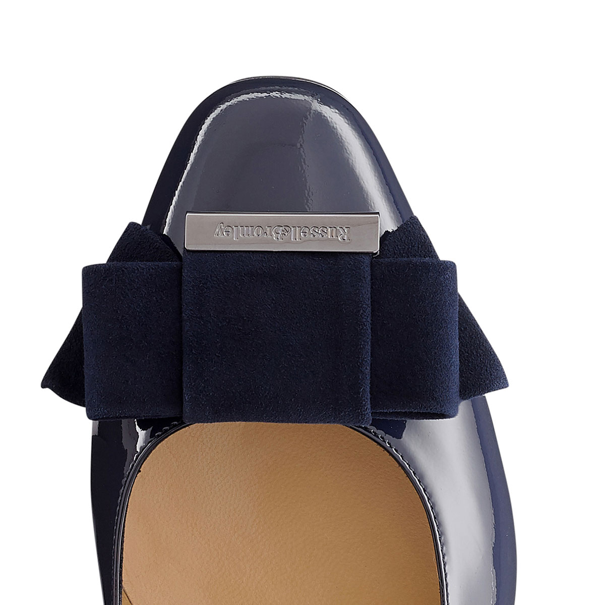 Russell & Bromley BOWLINE Mid Heel Bow Court