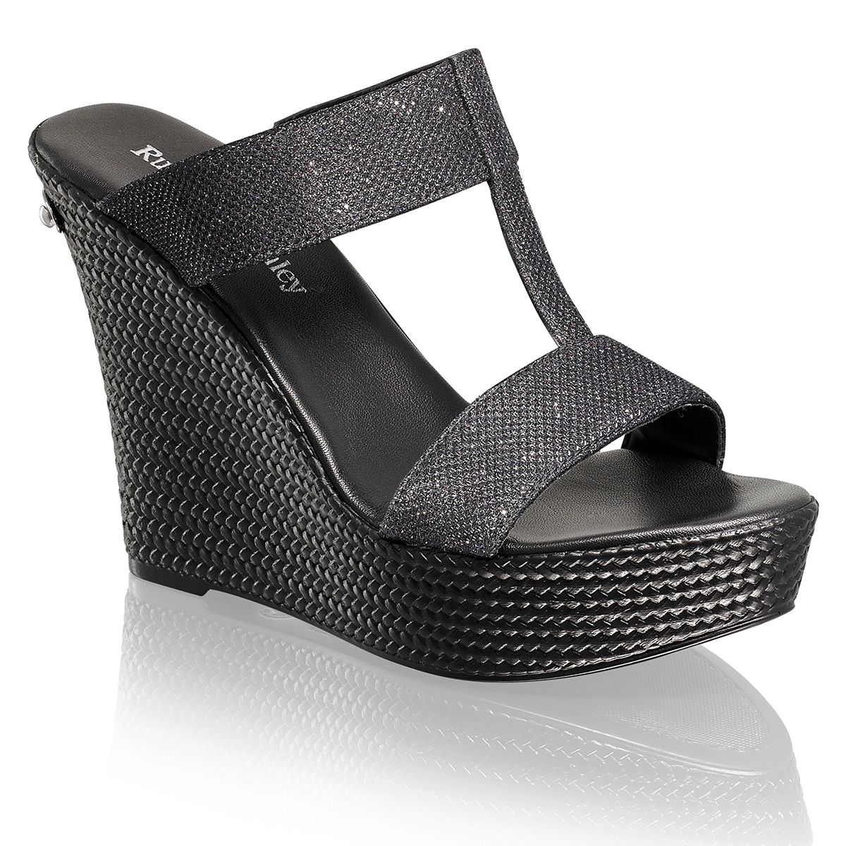 Russell & Bromley PUKKA UP Glitter Wedge