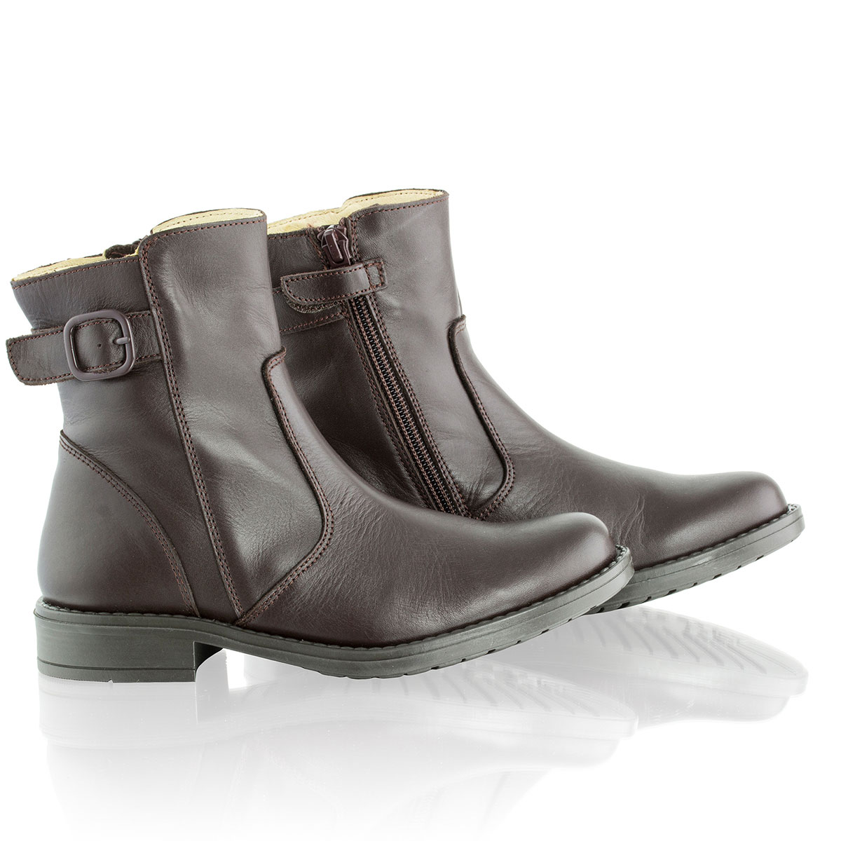 Russell & Bromley TEMPEST LO Zip/Buckle Ankle Boot