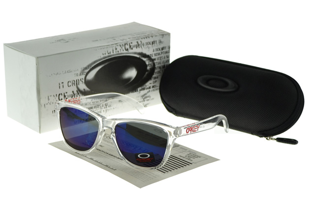 Oakley Frogskin Sunglasses crystal Frame blue Lens