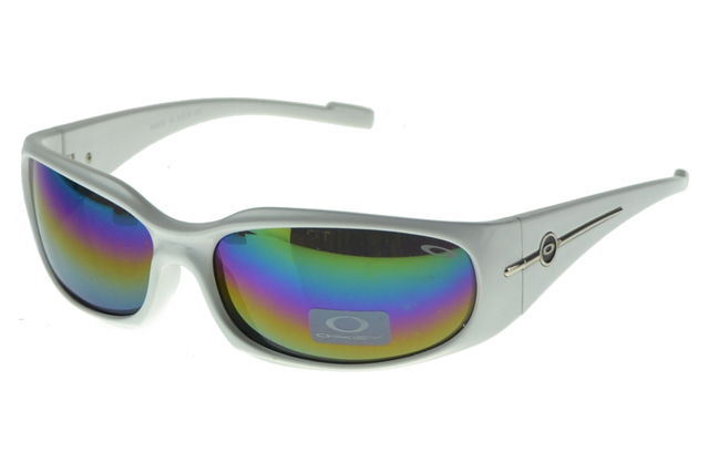 Oakley Asian Fit Sunglasses White Frame Colored Lens