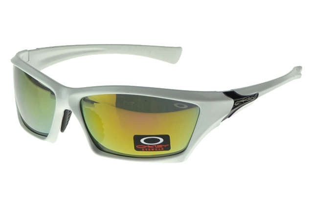 Oakley Asian Fit Sunglasses White Frame Yellow Lens