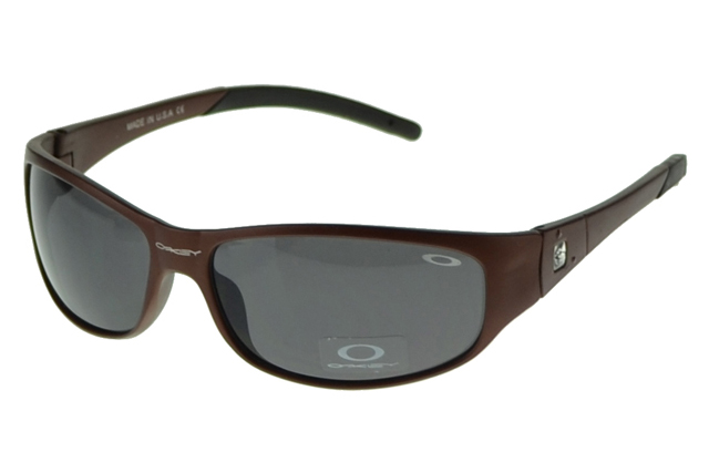 Oakley Asian Fit Sunglasses Brown Frame Gray Lens