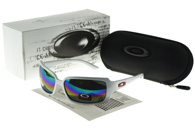 Oakley Polarized Sunglasses white Frame multicolor Lens