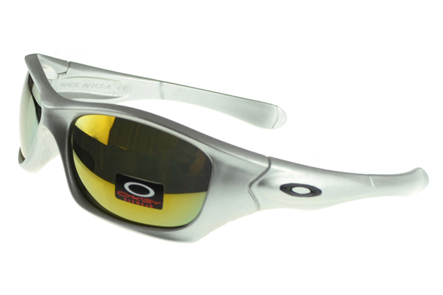 Oakley Asian Fit Sunglasses white Frame yellow Lens