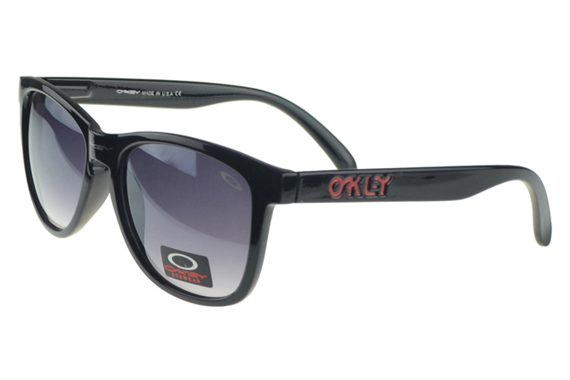 Oakley Frogskin Sunglasses Black Frame Purple Lens