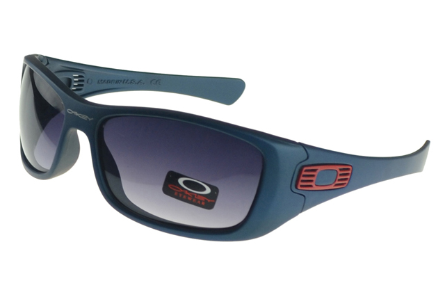Oakley Antix Sunglasses Blue Frame Purple Lens