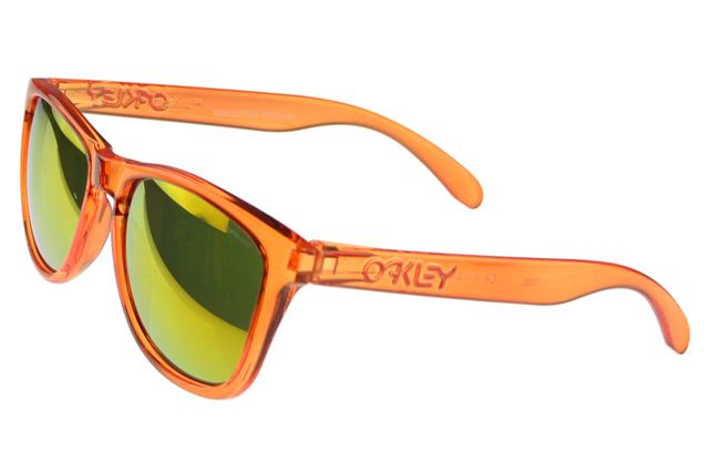 Oakley Frogskin Sunglasses orange Frame yellow Lens