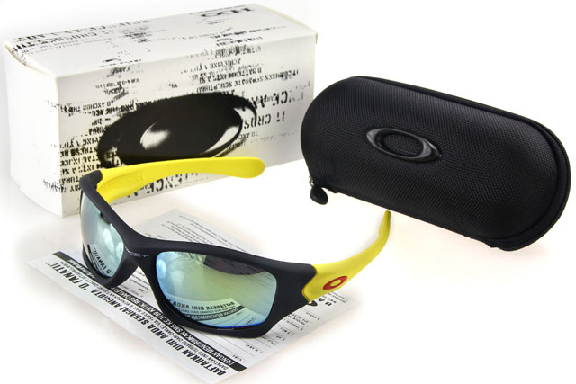 Oakley Radar Range Sunglasses Black Yellow Frame Cyan Lens