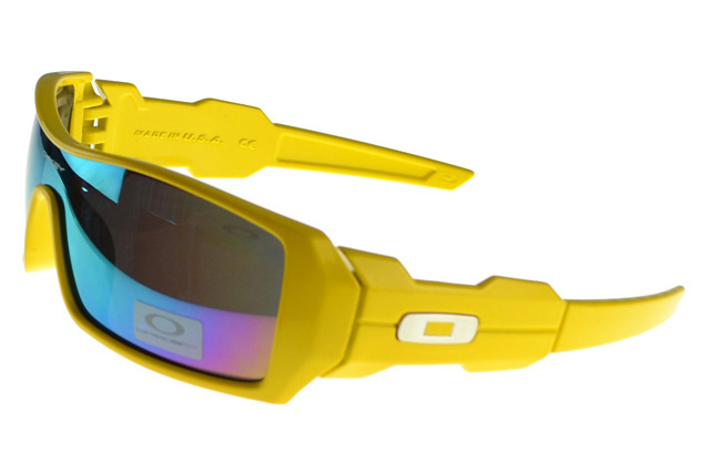 Oakley Oil Rig Sunglasses yellow Frame multicolor Lens