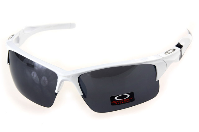 Oakley Frogskin Sunglasses White Frame Black Lens