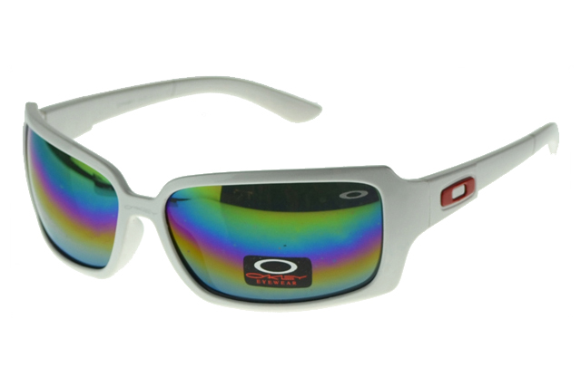 Oakley Asian Fit Sunglasses White Frame Colored Lens