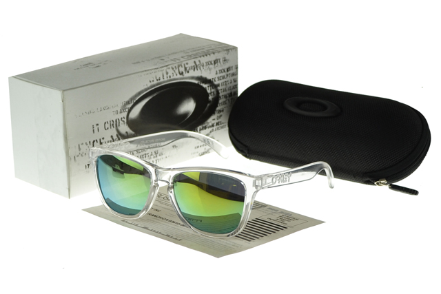 Oakley Frogskin Sunglasses crystal Frame green Lens