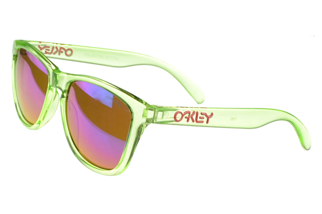 Oakley Frogskin Sunglasses white Frame purple Lens