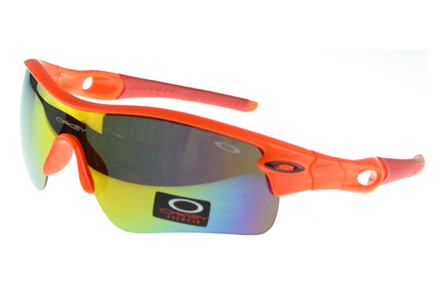 Oakley Radar Range Sunglasses Red Frame Colored Lens