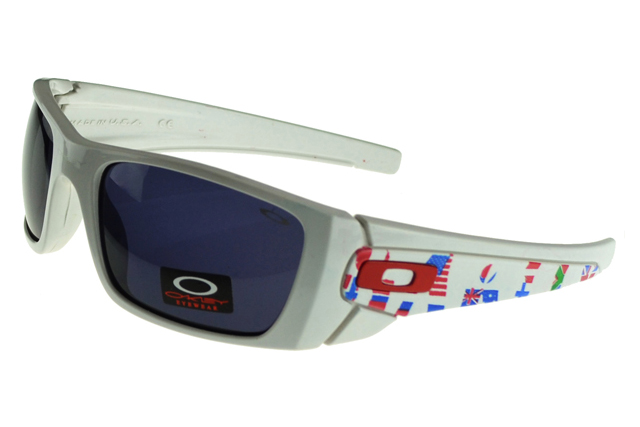 Oakley Batwolf Sunglasses white Frame blue Lens