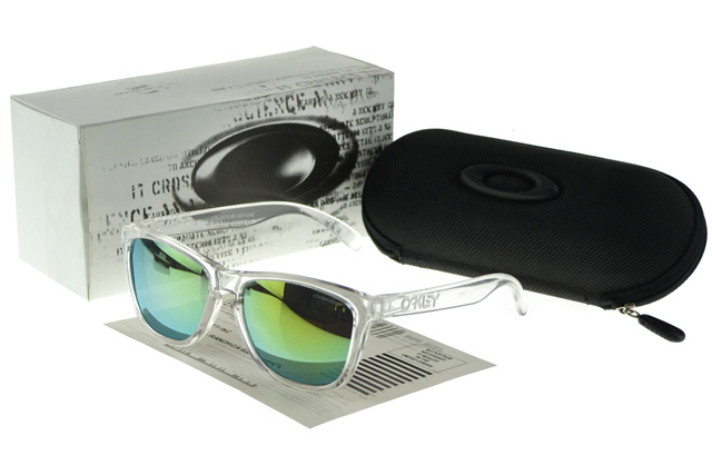 Oakley Frogskin Sunglasses crystal Frame green Lens