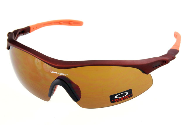 Oakley Radar Range Sunglasses Chocolate Orange Frame Brown Lens