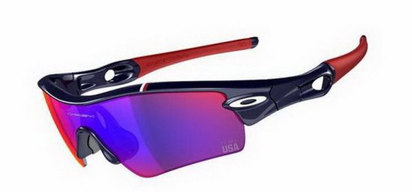Oakley Team USA Radar Path Dark Blue Positive Red Iridium Sungla