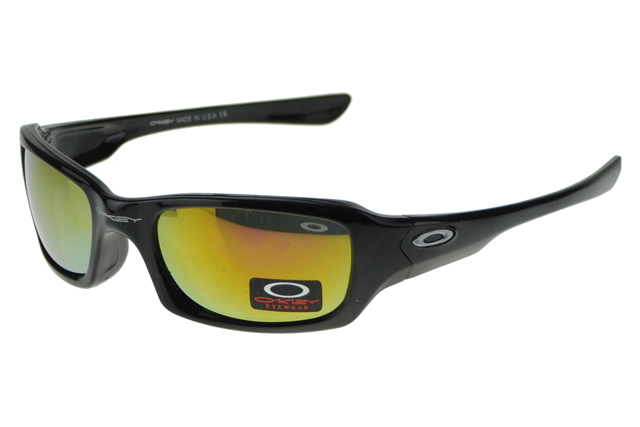 Oakley Polarized Sunglasses Black Frame Gold Lens
