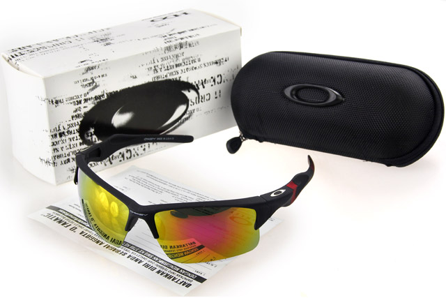 Oakley Frogskin Sunglasses Black Frame Yellow Lens