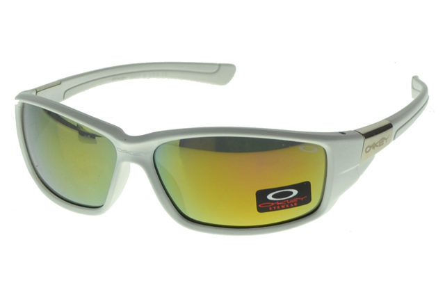 Oakley Asian Fit Sunglasses White Frame Yellow Lens
