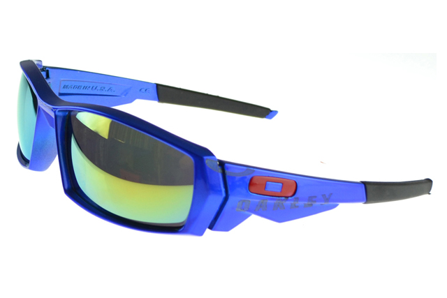 Oakley Oil Rig Sunglasses black Frame blue Lens