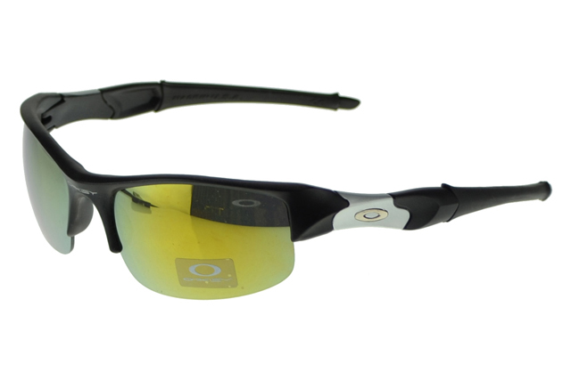 Oakley Flak Jacket Sunglasses Black Frame Yellow Lens