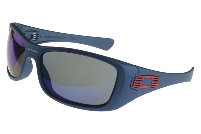 Oakley Antix Sunglasses Blue Frame Gray Lens
