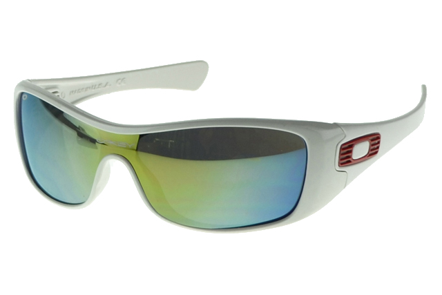 Oakley Antix Sunglasses White Frame Colored Lens