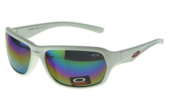 Oakley Asian Fit Sunglasses White Frame Colored Lens