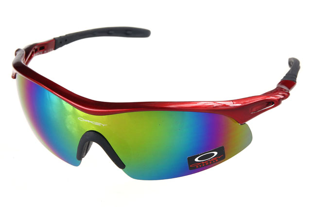 Oakley Radar Range Sunglasses Crimson Frame Colored Lens