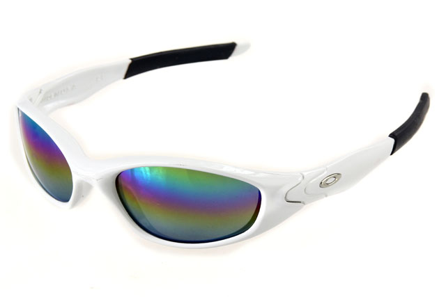 Oakley Juliet Sunglasses Black White Frame Chromatic Lens