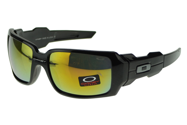 Oakley Oil Rig Sunglasses Black Frame Gold Lens