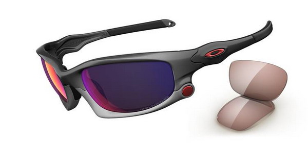 Oakley Split Jacket Grey Positive Red Iridium & Light Grey Sungl