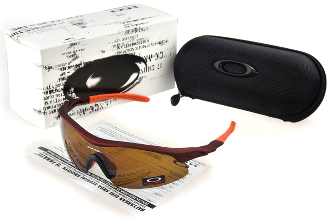 Oakley Radar Range Sunglasses Chocolate Pink Frame Brown Lens