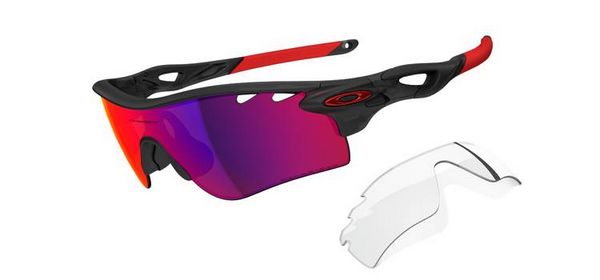 Oakley RadarLock Path Matte Black Ink OO Red Iridium Sunglasses