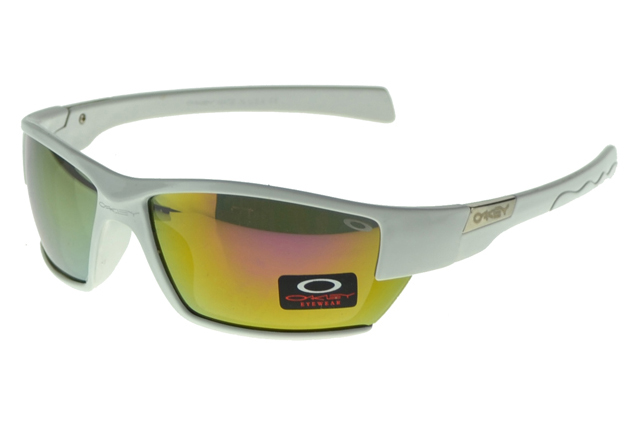 Oakley Asian Fit Sunglasses White Frame Yellow Lens