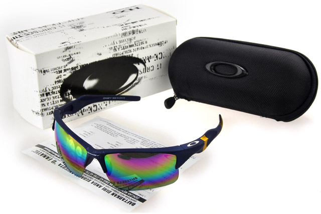 Oakley Frogskin Sunglasses Blue Frame Colored Lens