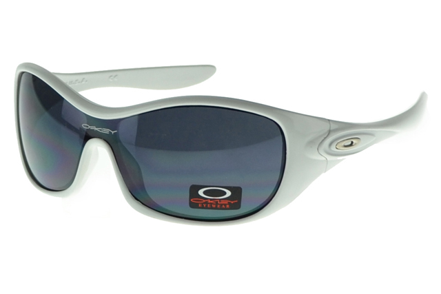 Oakley Asian Fit Sunglasses White Frame Gray Lens