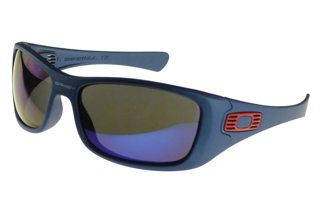 Oakley Antix Sunglasses Blue Frame Colored Lens