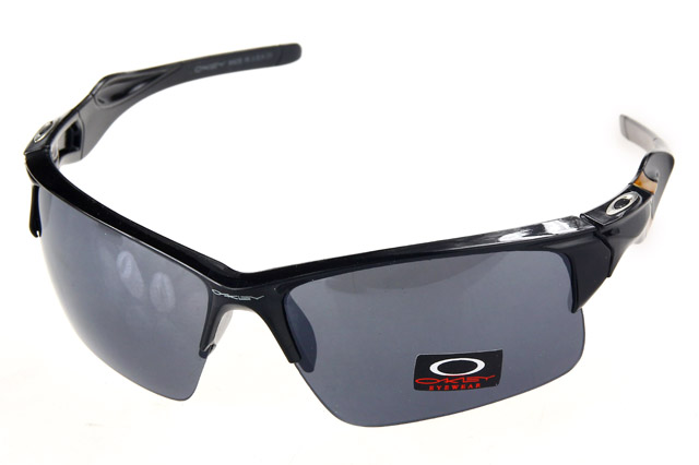 Oakley Frogskin Sunglasses Black Frame Gray Lens