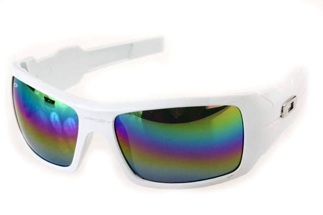 Oakley Antix Sunglasses White Frame Colored Lens