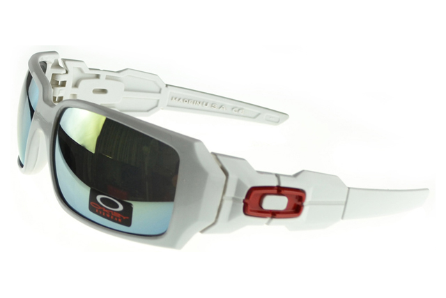 Oakley Oil Rig Sunglasses white Frame black Lens