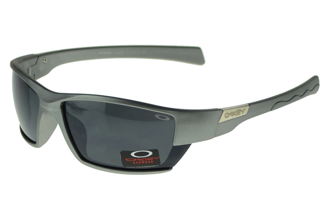 Oakley Asian Fit Sunglasses Gray Frame Black Lens
