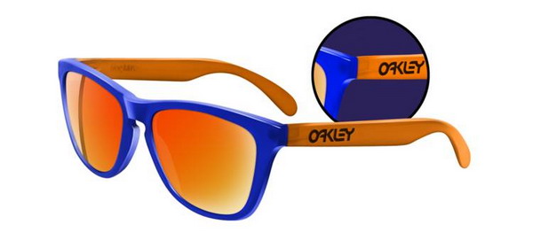 Oakley Frogskins Collectors Editions Blacklight Blue Orange Fire
