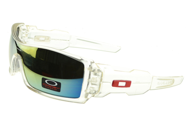 Oakley Oil Rig Sunglasses White Frame Colored Lens