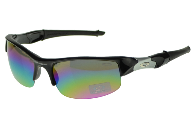 Oakley Flak Jacket Sunglasses Black Frame Green Lens